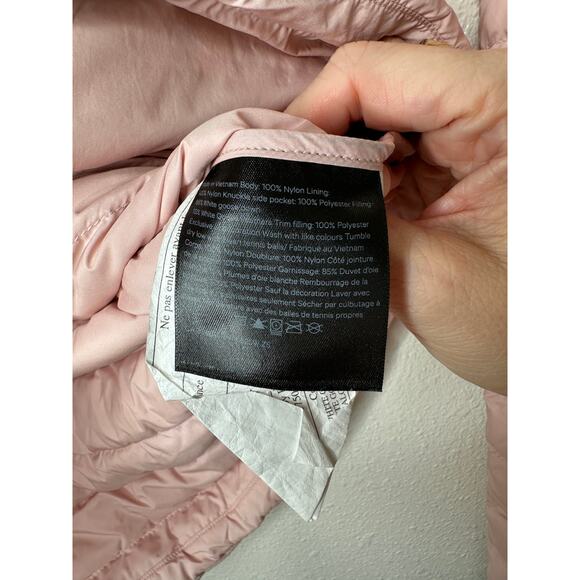 Lululemon Pack It Down Pink Puffer Hooded Jacket with Bag - Picture 6 of 16